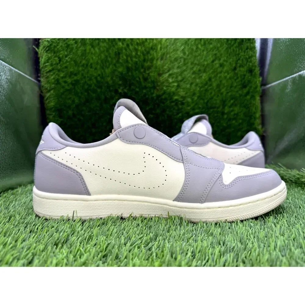 Nike Air Jordan 1 Retro Low AV3918-005 Athletic Sneaker Womens 11 White Leather